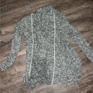 GAIAM Women's Gray Open-Front Cardigan